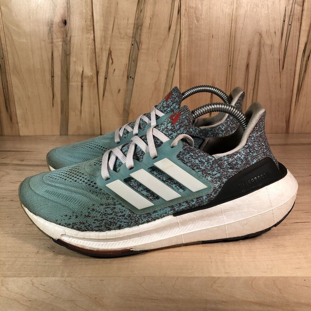 adidas UltraBoost Light Women's Running Shoes Aqua White Cushioned Women's 8